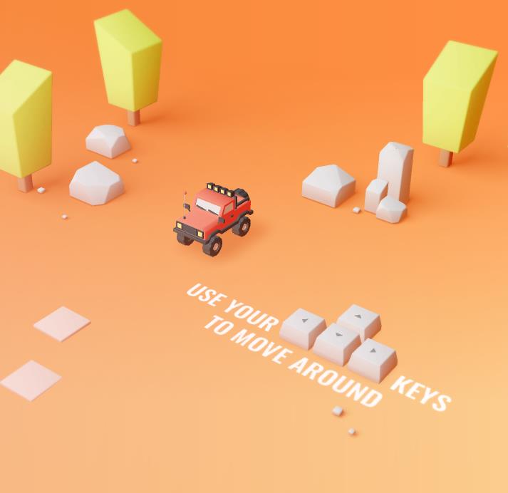 bruno simon 动画3D小车