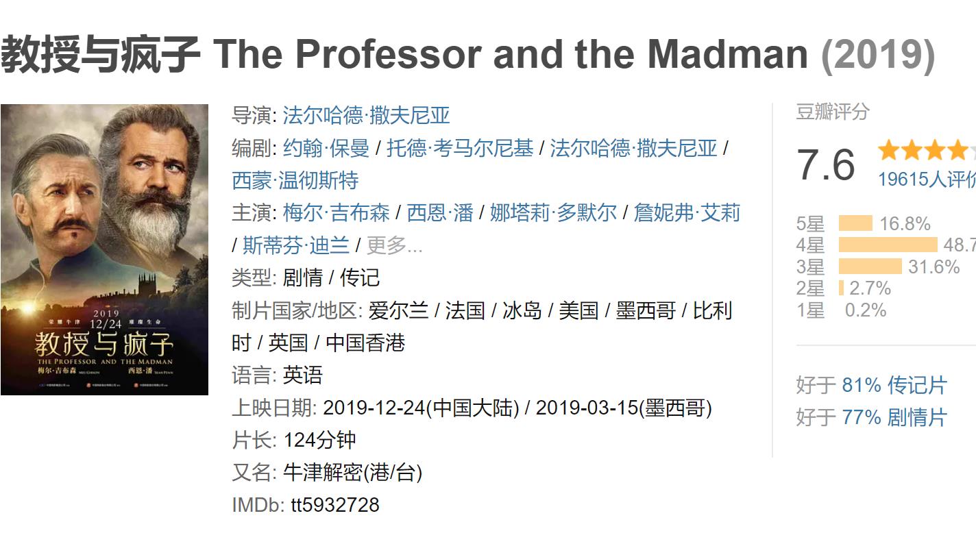 教授与疯子