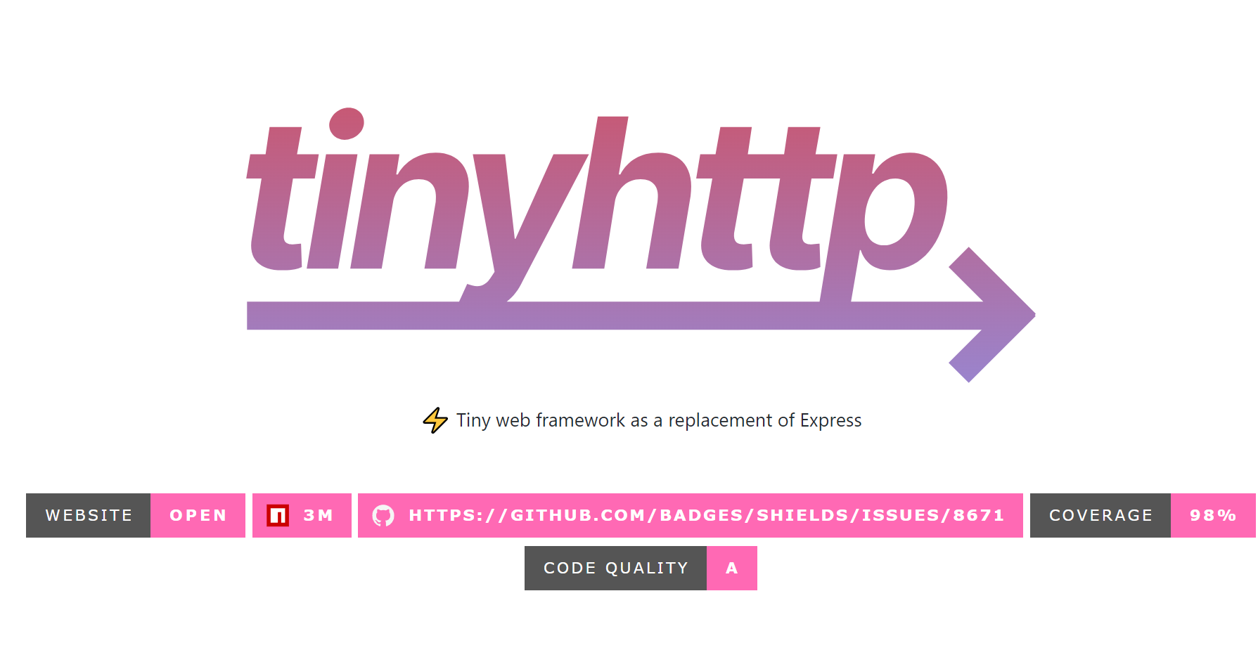 tinyhttp-快速且类express框架