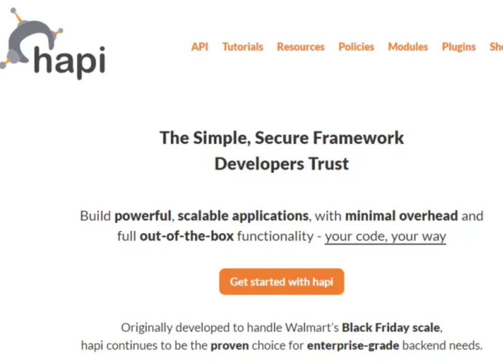 hapijs-用于构建应用程序和服务