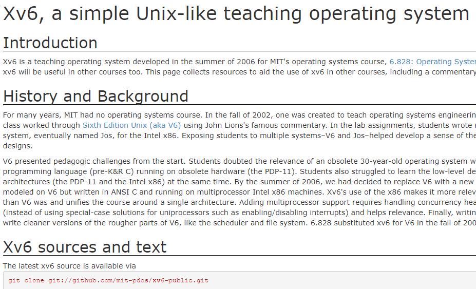 操作系统导论 实践一个小系统