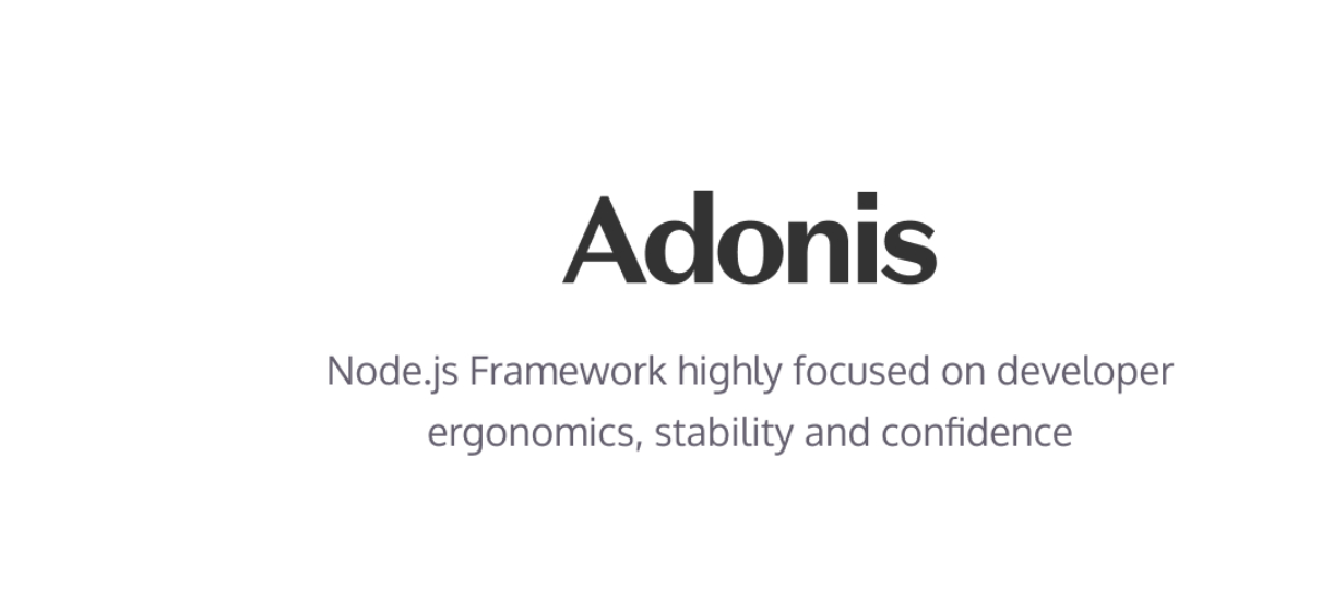 adonisjs-全特性web框架