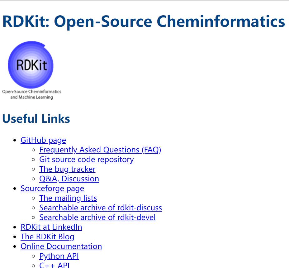 Rdkit  RDKit的官方JS库