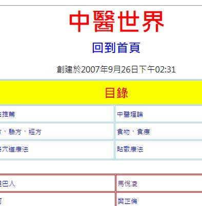 中医世界 养生、偏方、经络