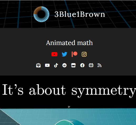 3blue1brown 动画视频讲解数学