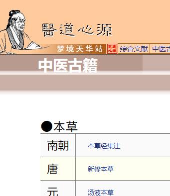 医道源心 各朝代中医古籍