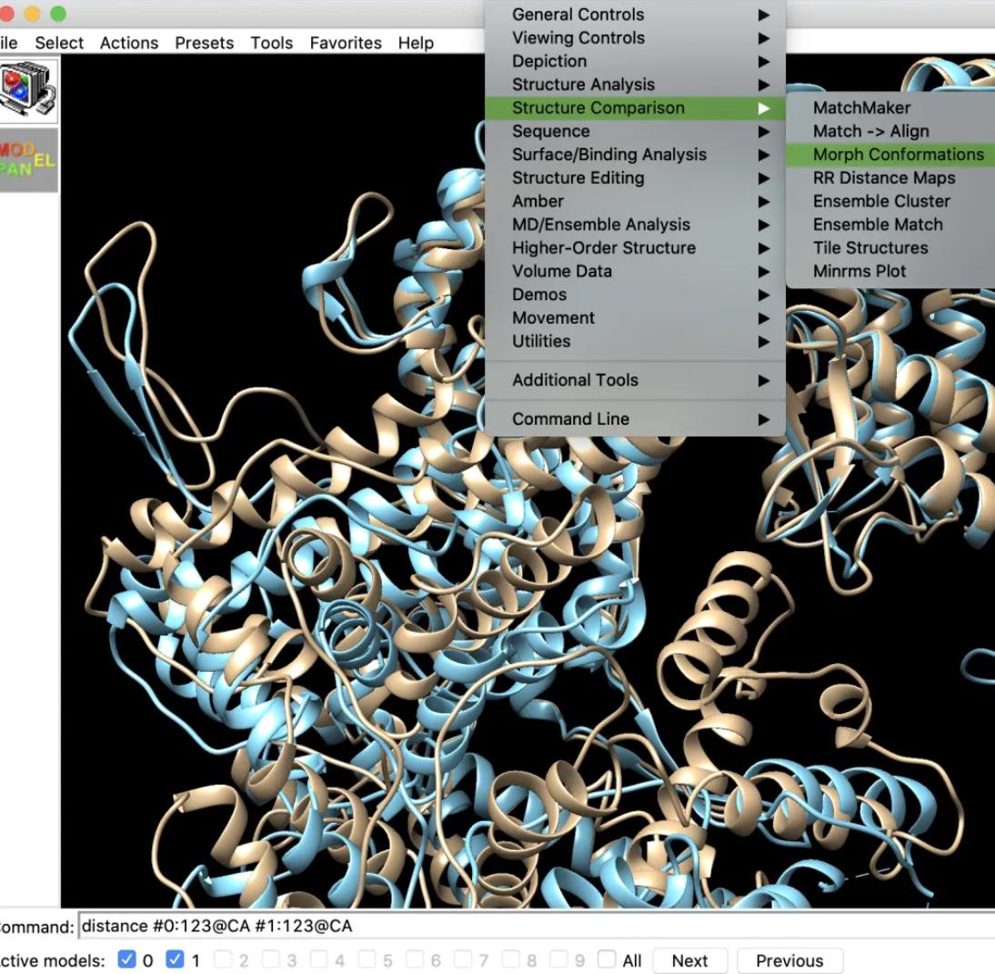 UCSF Chimera蛋白质三维结构分析