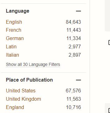 hathitrust 12万册英法德意