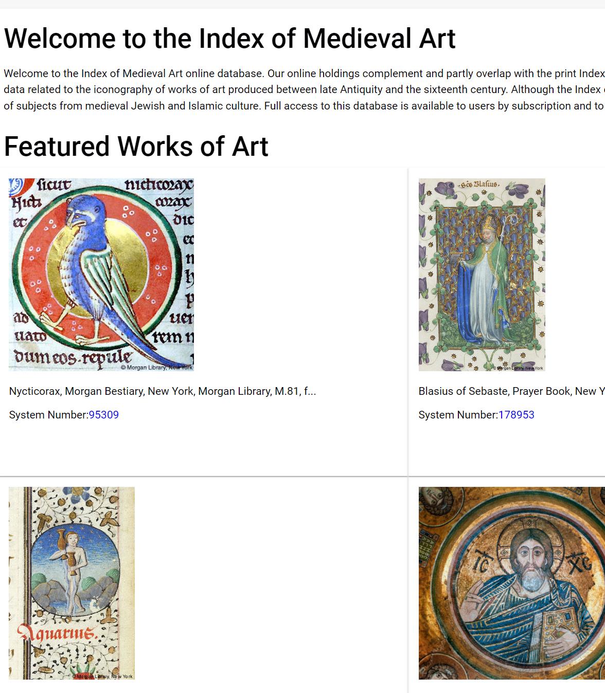 普林斯顿大学中世纪艺术索引