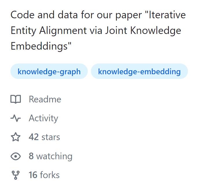 Iterative Entity Alignment代码