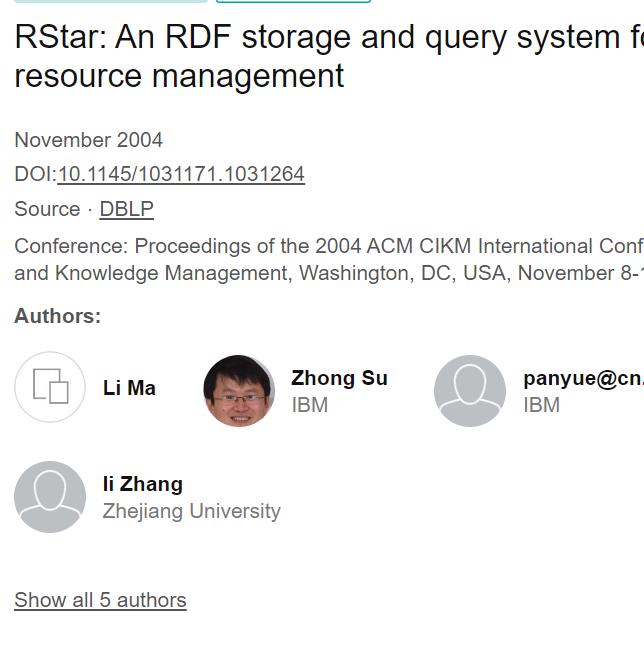 RStar: RDF storage &query