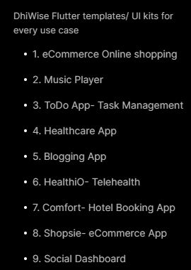 24个不同领域App模板