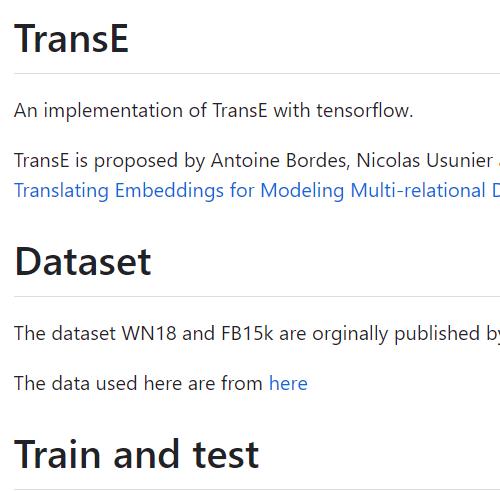 multi-relational TransE Github
