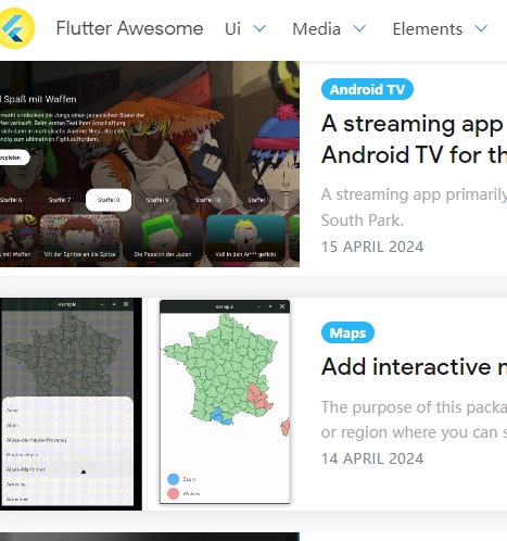 flutterawesome 官方模板库