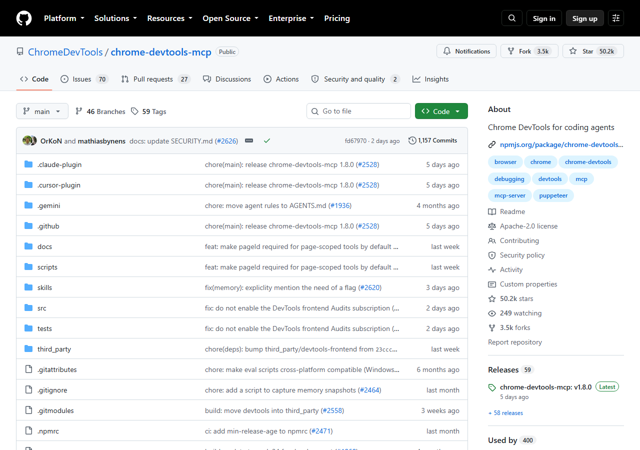 ChromeDevTools/chrome-devtools