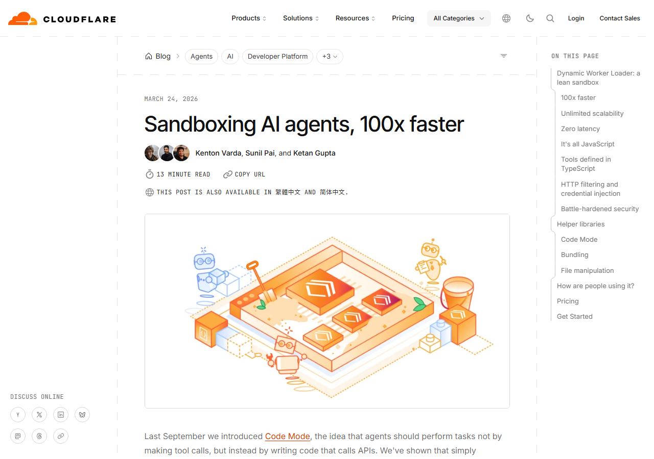 Cloudflare Dynamic Workers