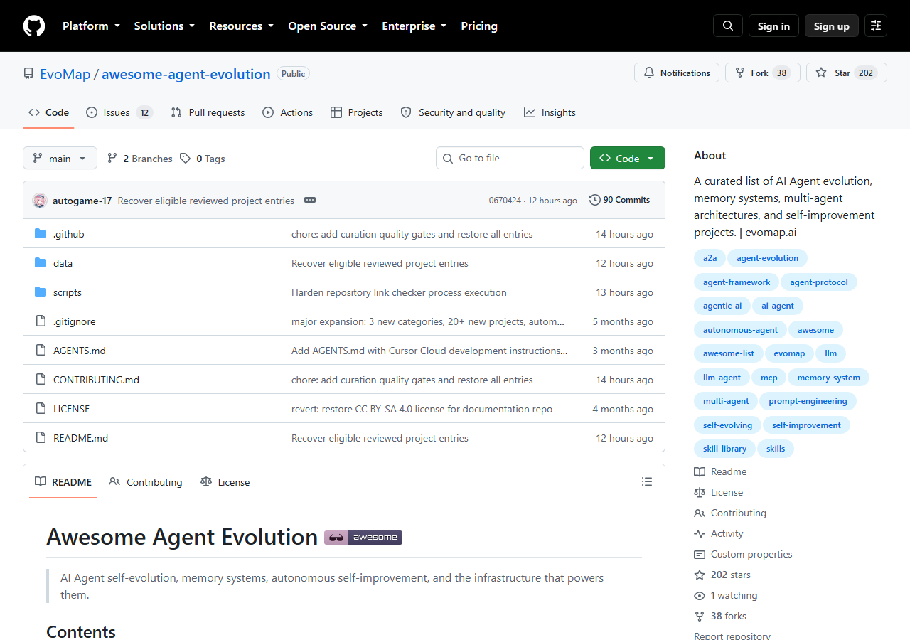 EvoMap/awesome-agent-evolution