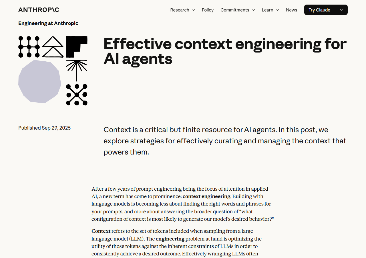 Effective Context Engineering