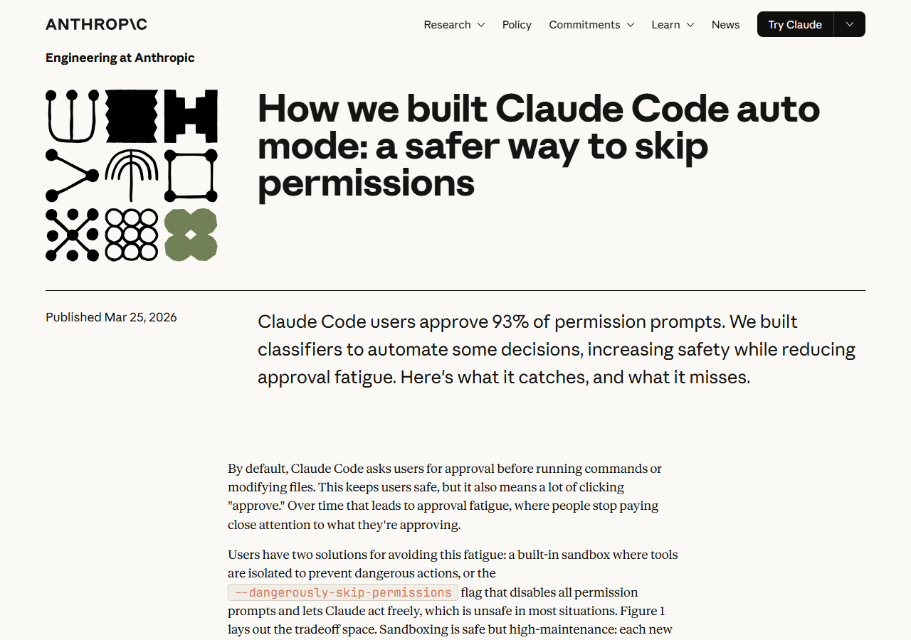 Claude Code Auto Mode: A Safer