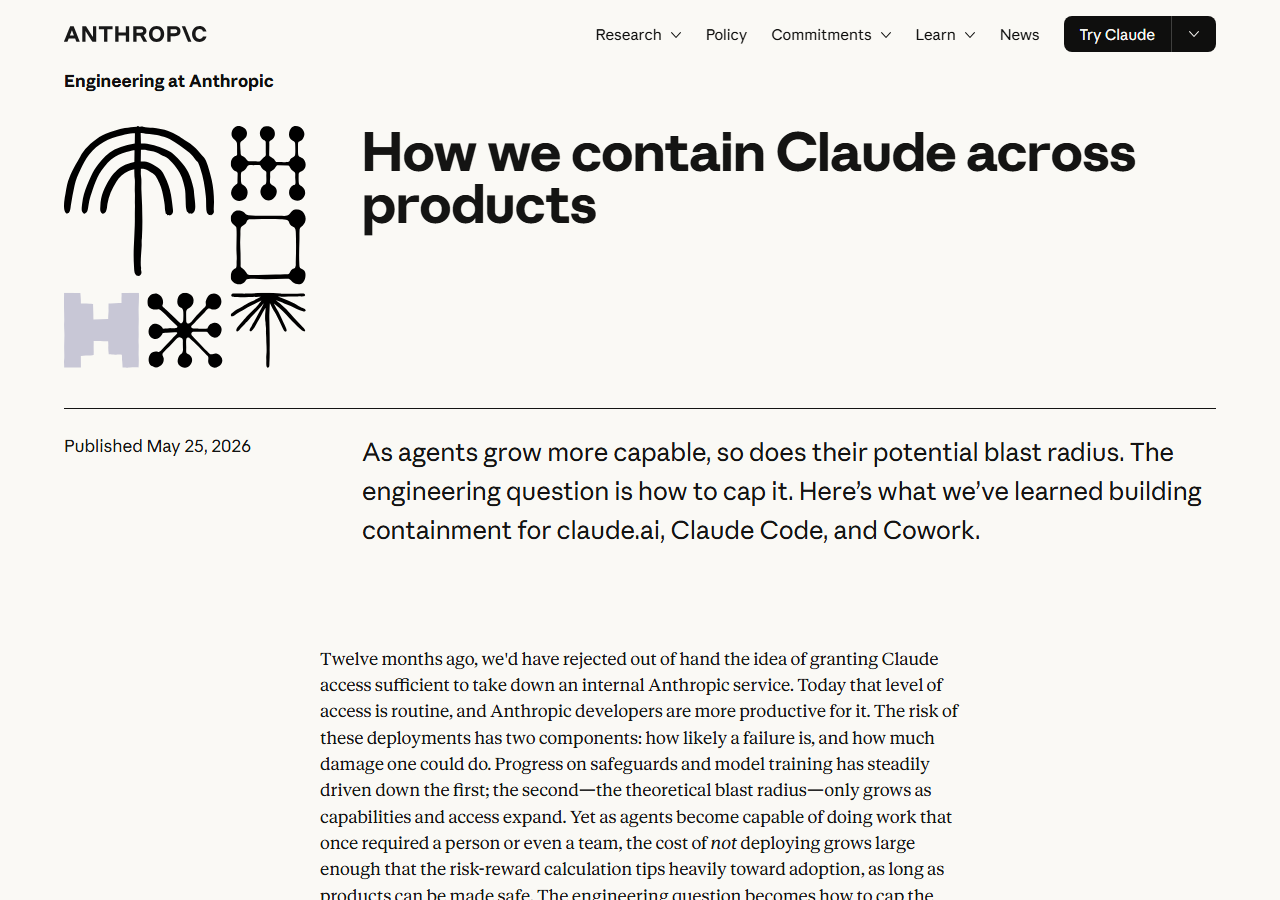 How we contain Claude across p