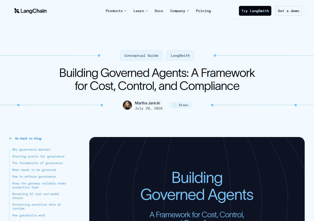 Building Governed Agents: A Fr