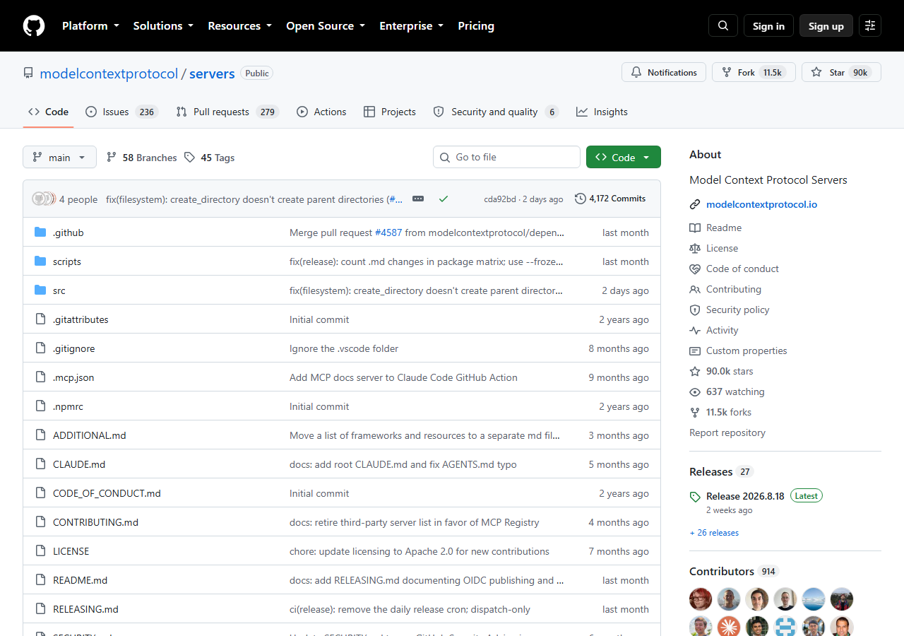 modelcontextprotocol/servers