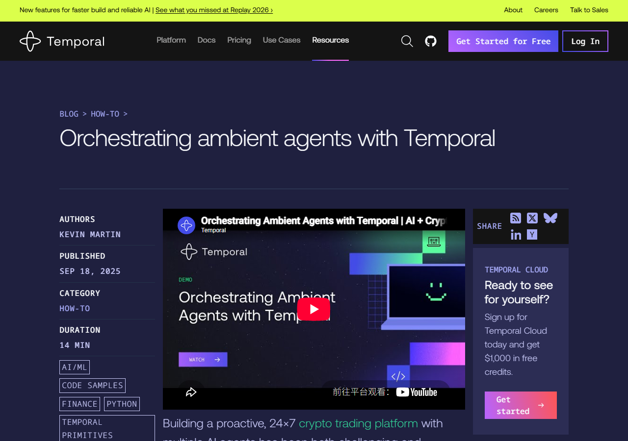 Orchestrating Ambient Agents w