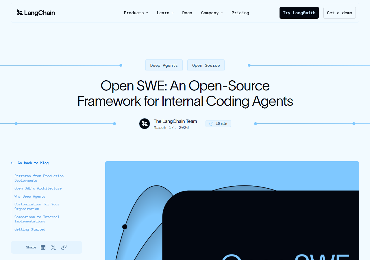 Open SWE: An Open-Source Frame
