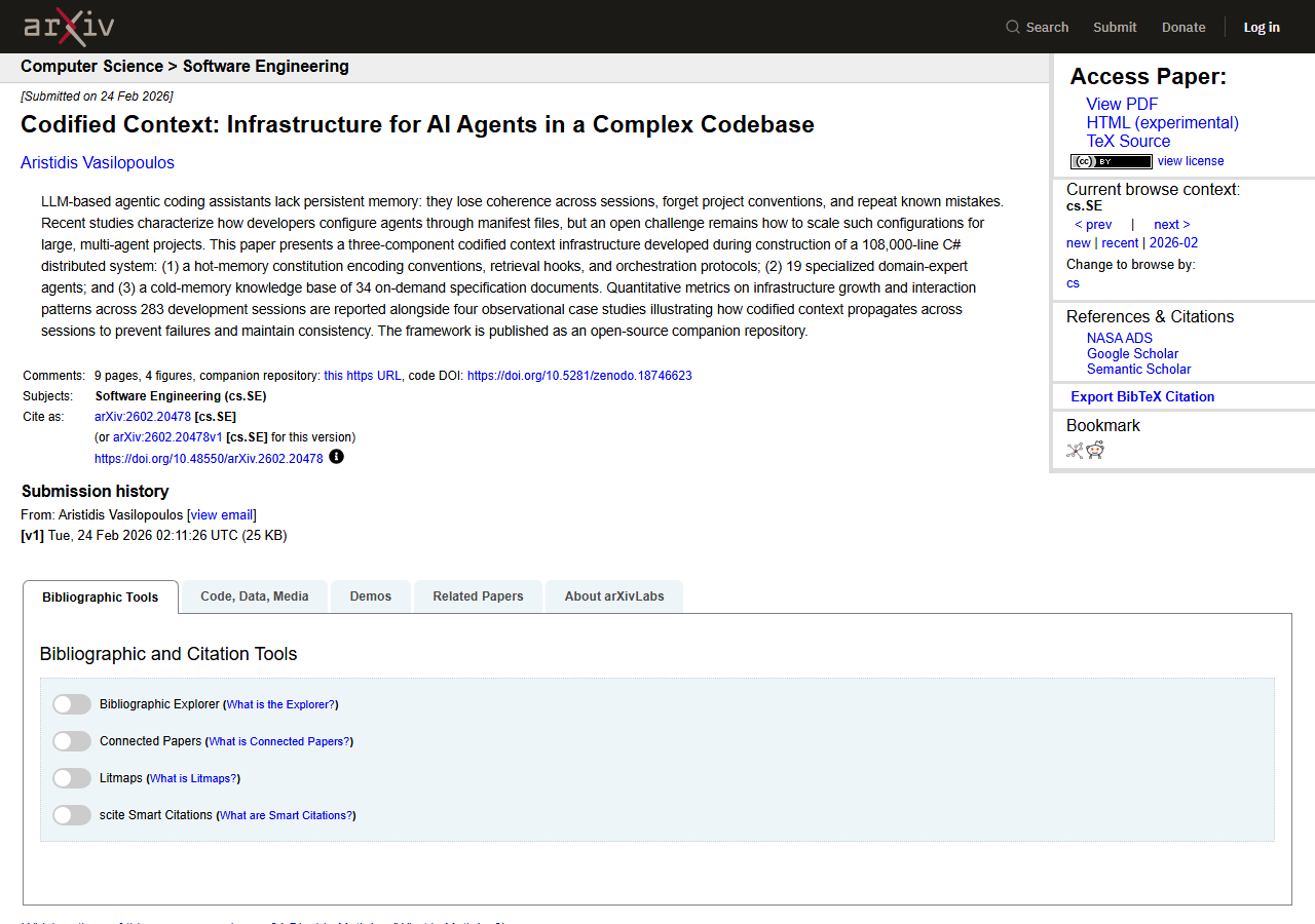 Codified Context: Infrastructu