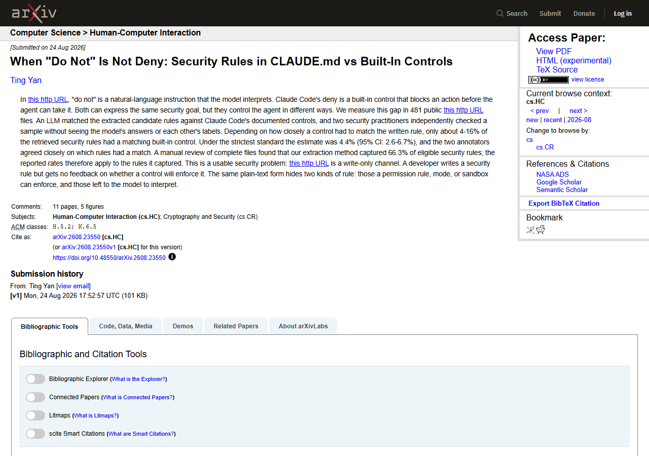 When "Do Not" Is Not Deny: Sec