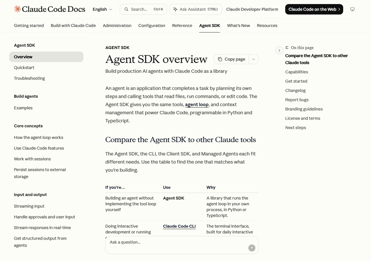 Claude Agent SDK