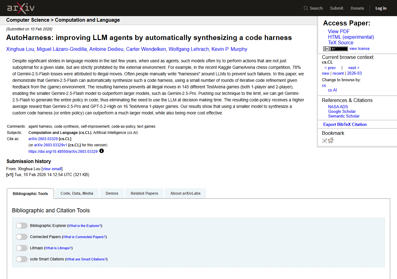 AutoHarness: Improving LLM Age