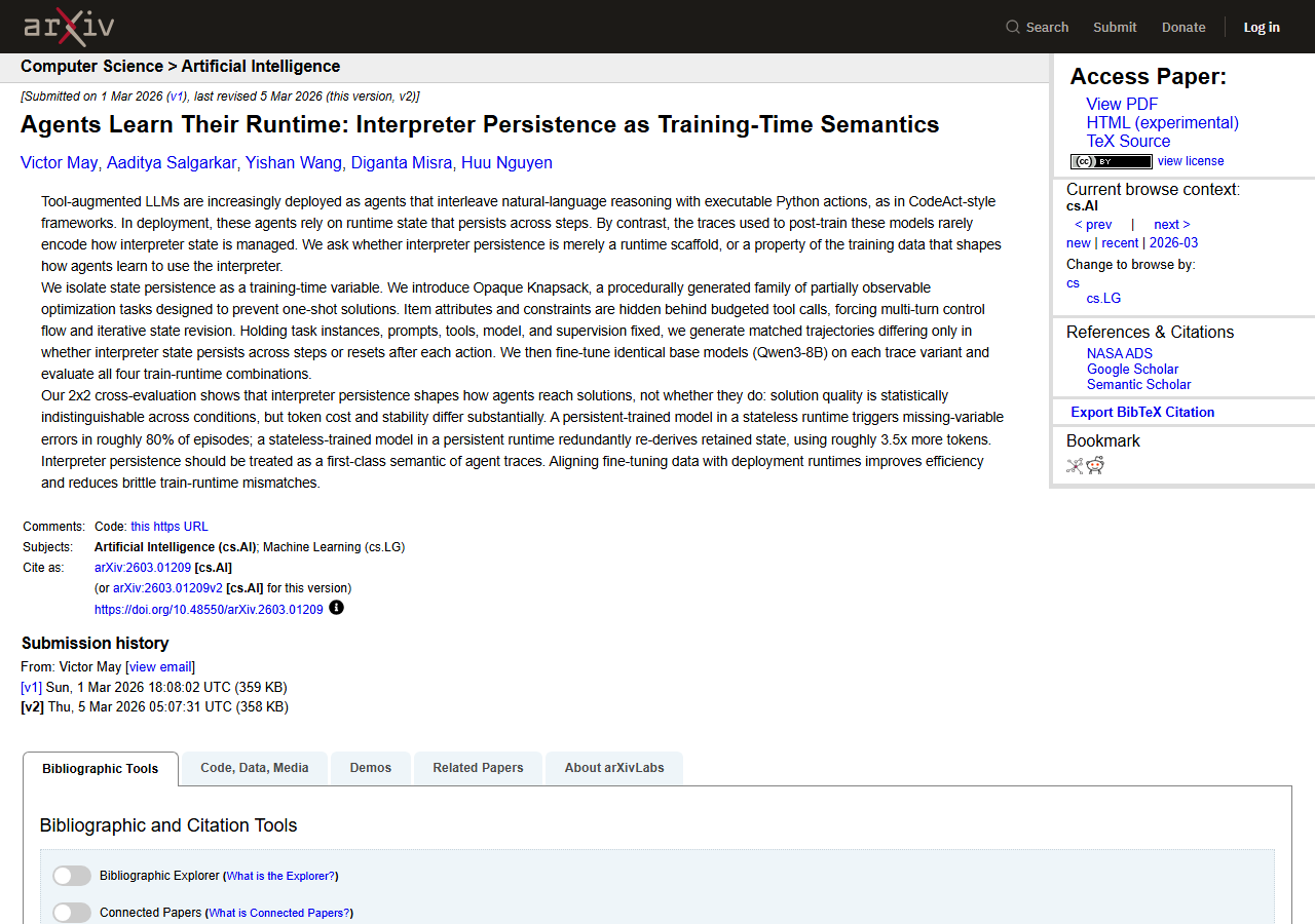 Agents Learn Their Runtime: In