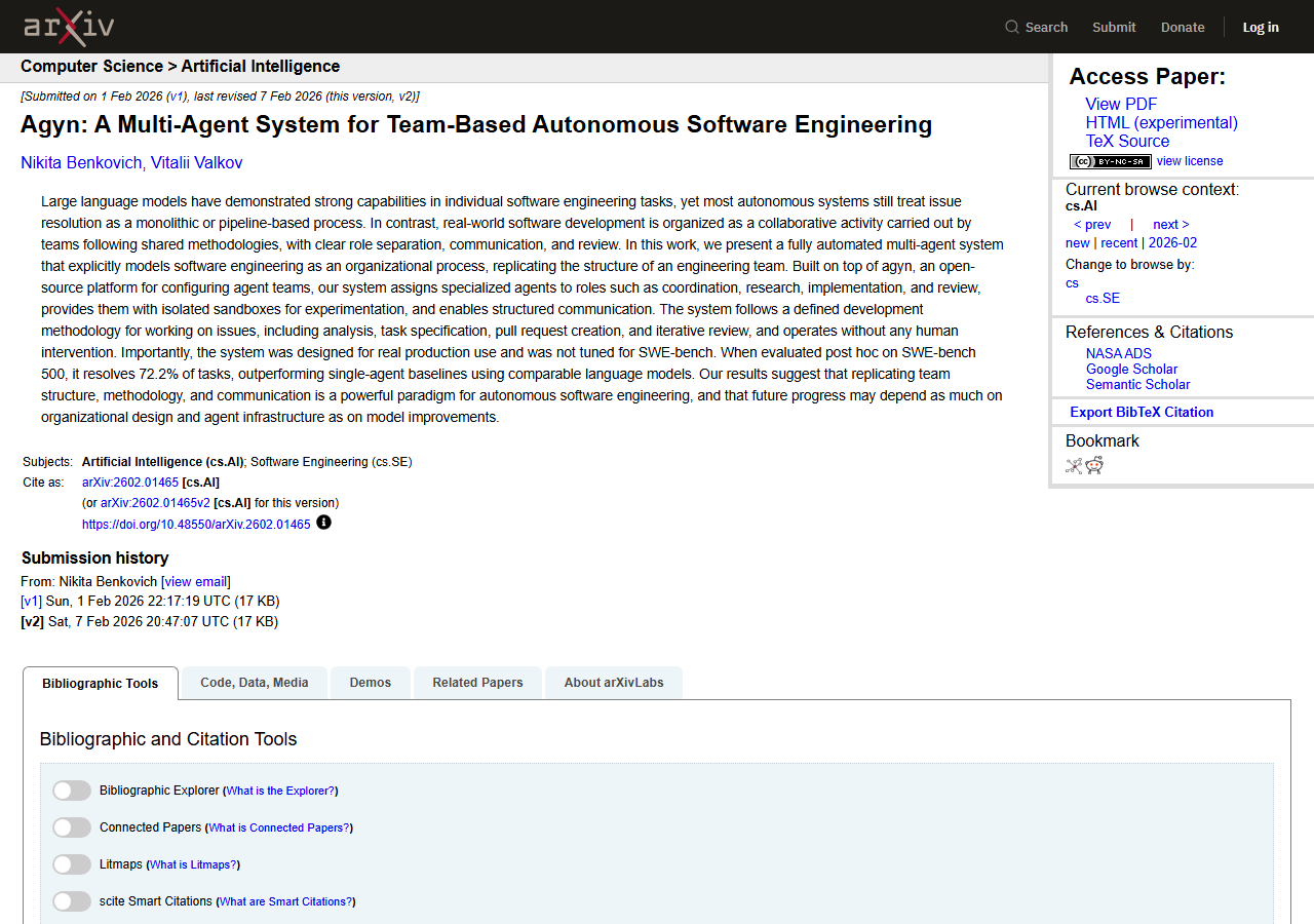 Agyn: A Multi-Agent System for