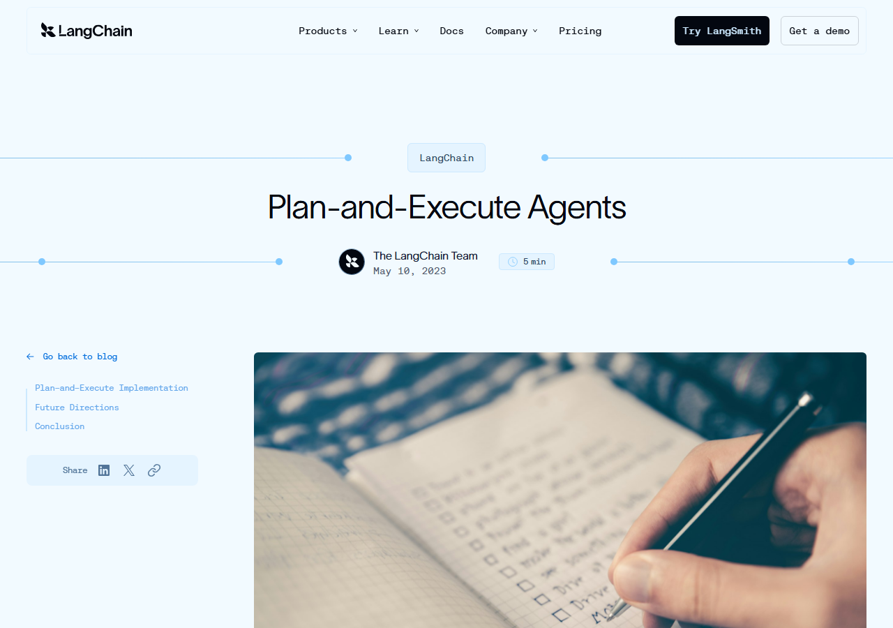 Plan-and-Execute Agents