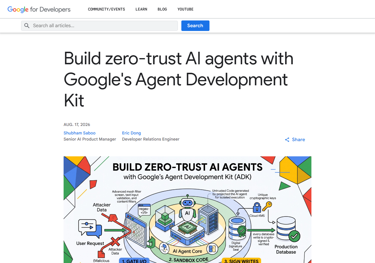 Build zero-trust AI agents wit