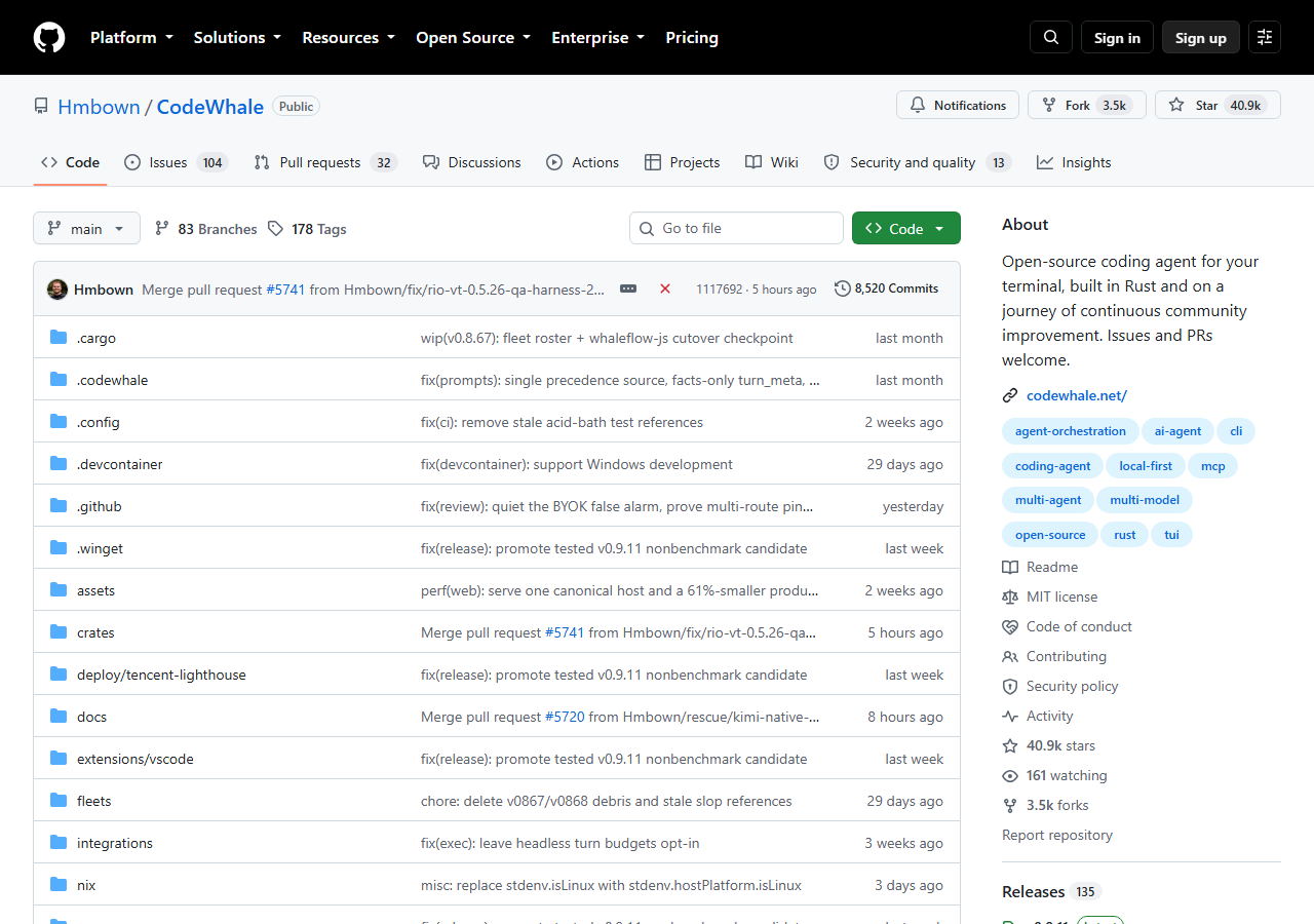 Hmbown/CodeWhale