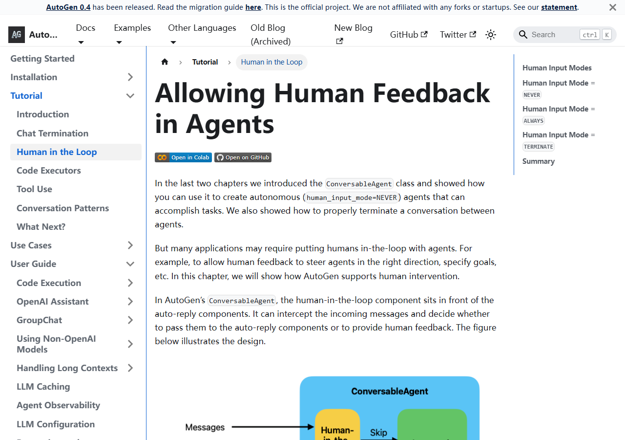 AutoGen — Human-in-the-Loop