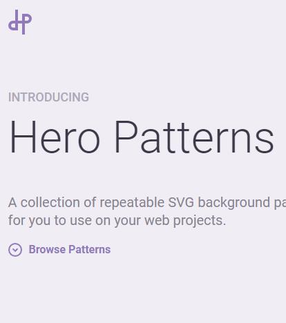 heropatterns 免费可重复SVG图片