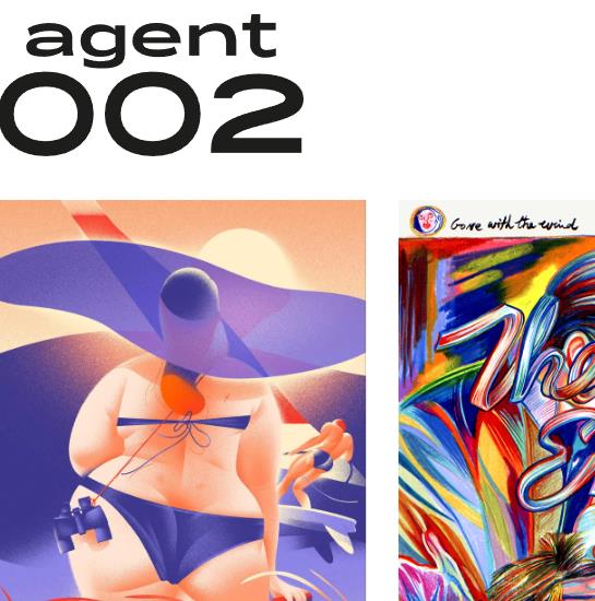 agent002 时尚画风浓烈的插画