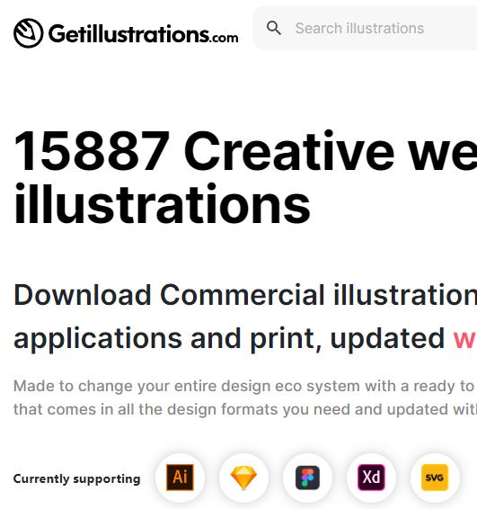 getillustrations免费插图矢量包