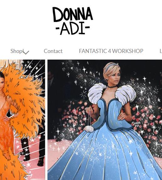 donnadi 插画和时尚艺术