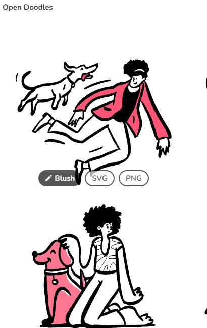 opendoodles 免费开源插画库