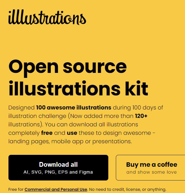 illlustrations开源常见物品插画