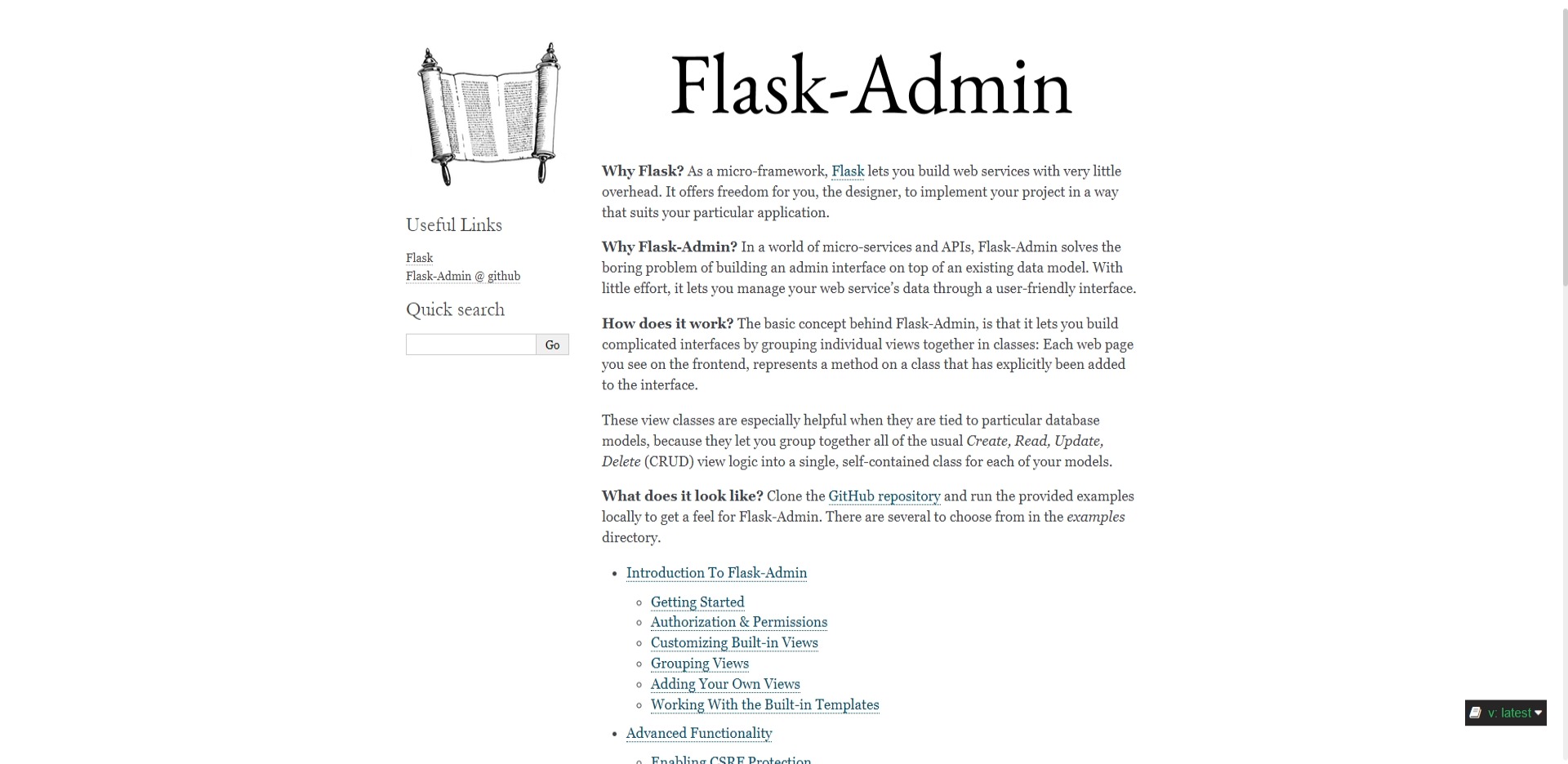 flask-admin-简单可拓展