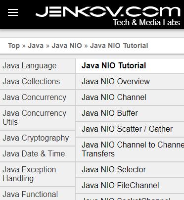 Java NIO系列教程(英文)