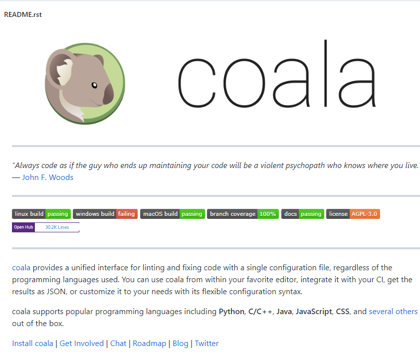 coala-语言无关的代码分析