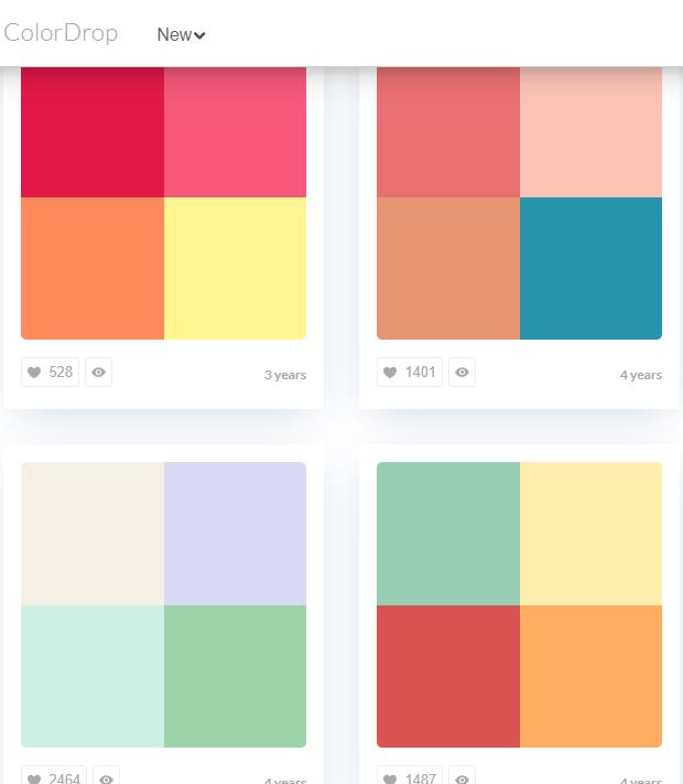 colordrop 几千套设计配色方案