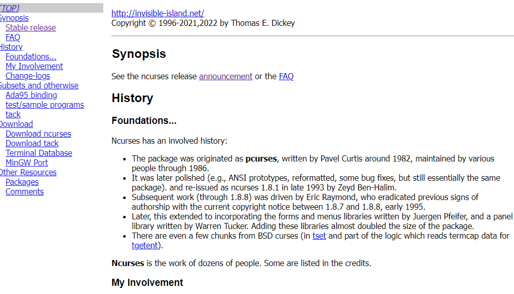 curses-终端GUI程序ncurses包装