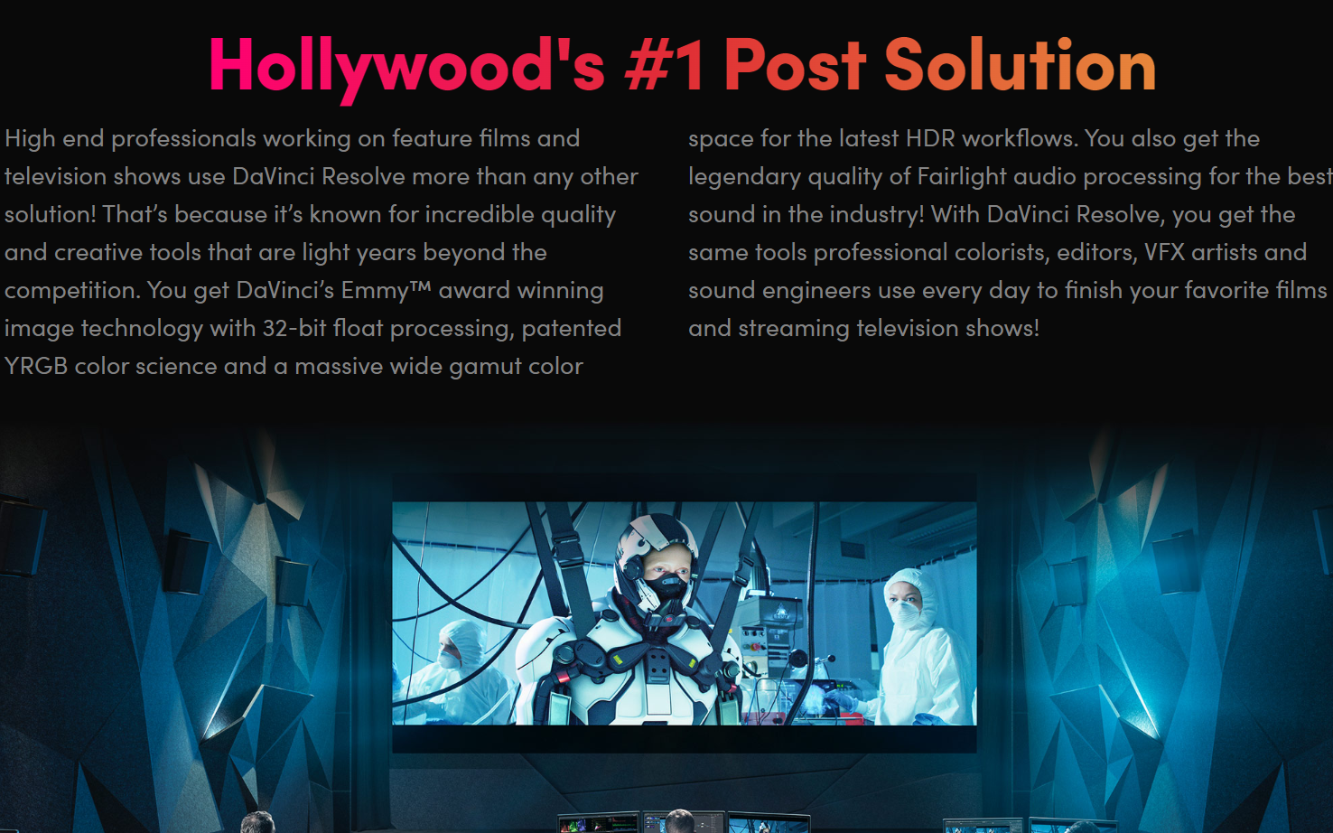 Davinci-专业的视频编辑创造软件